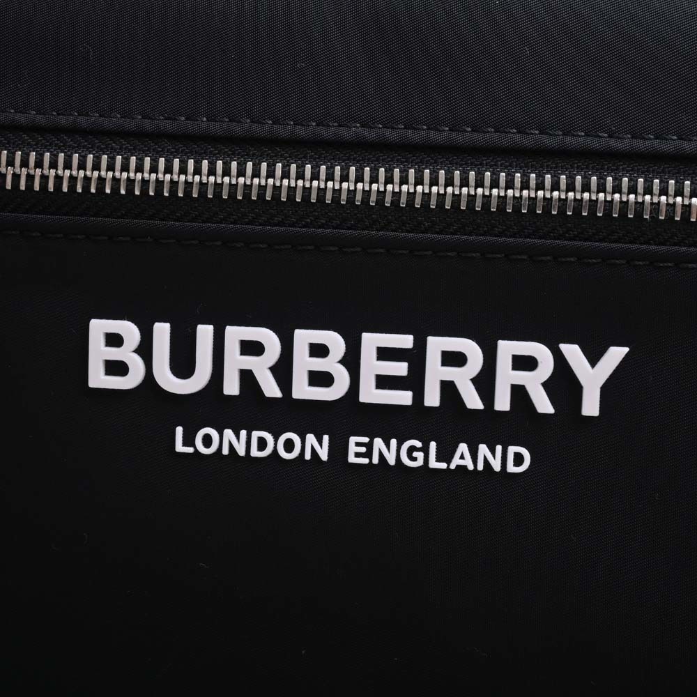 Burberry Nylon Logo Backpack Rucksack Black - Picture 6 of 7